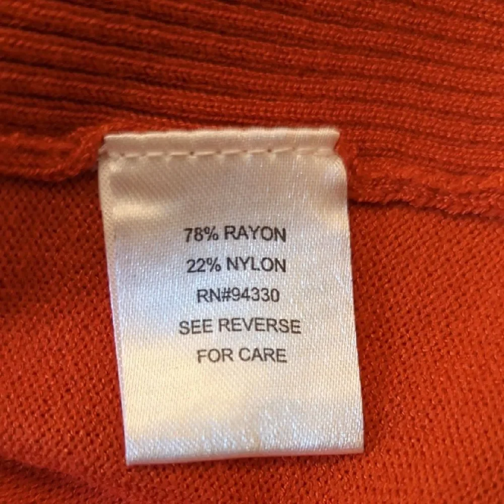 Maternity Orange Sweater Knit Top